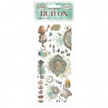 Rub-on-tetování 10,16x21,6cm- Alenka v říši
